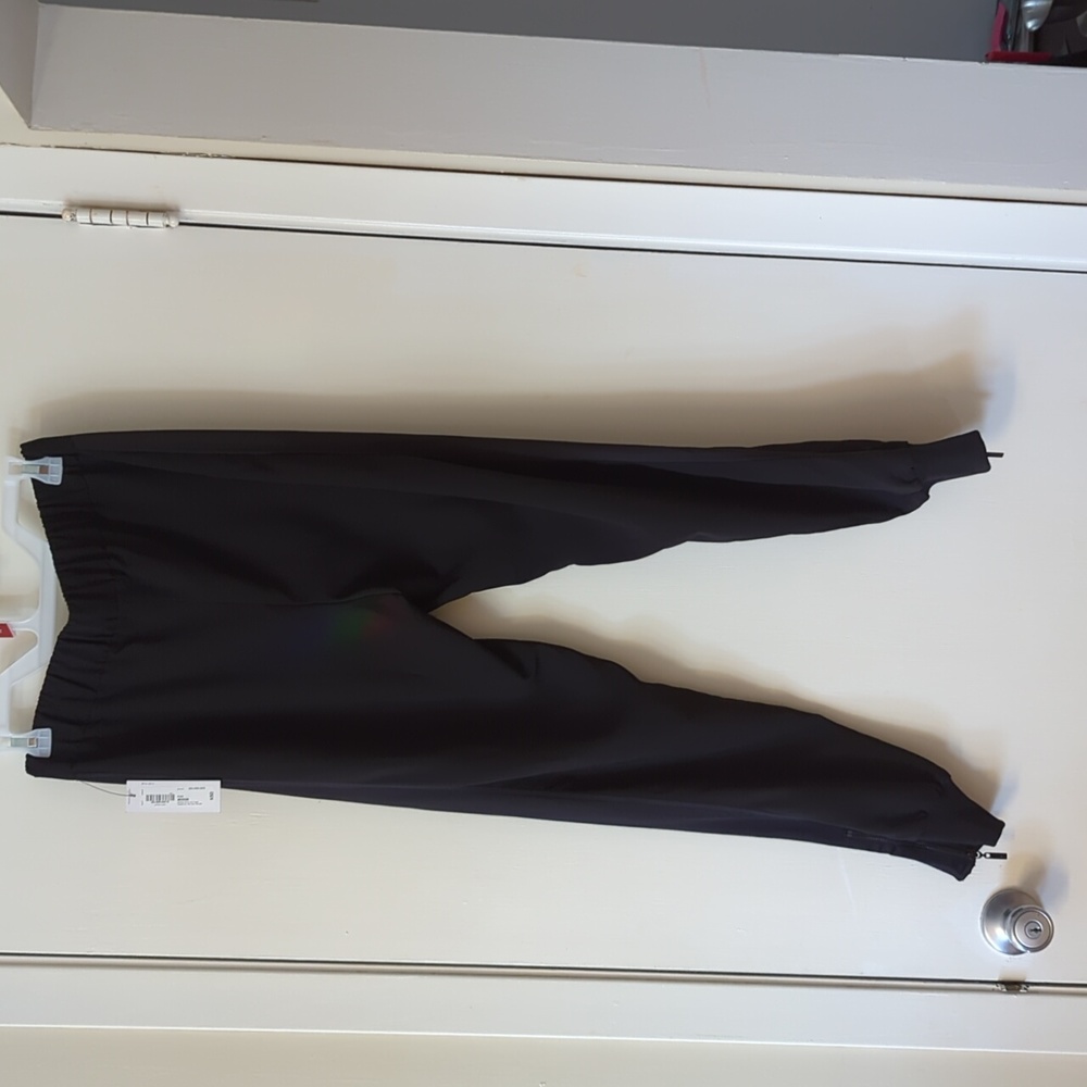 Black Bisou Bisou Black satin joggers